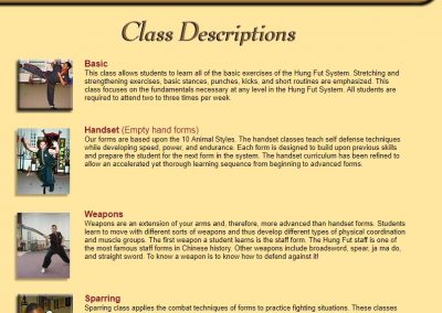 Class Description - Page 1